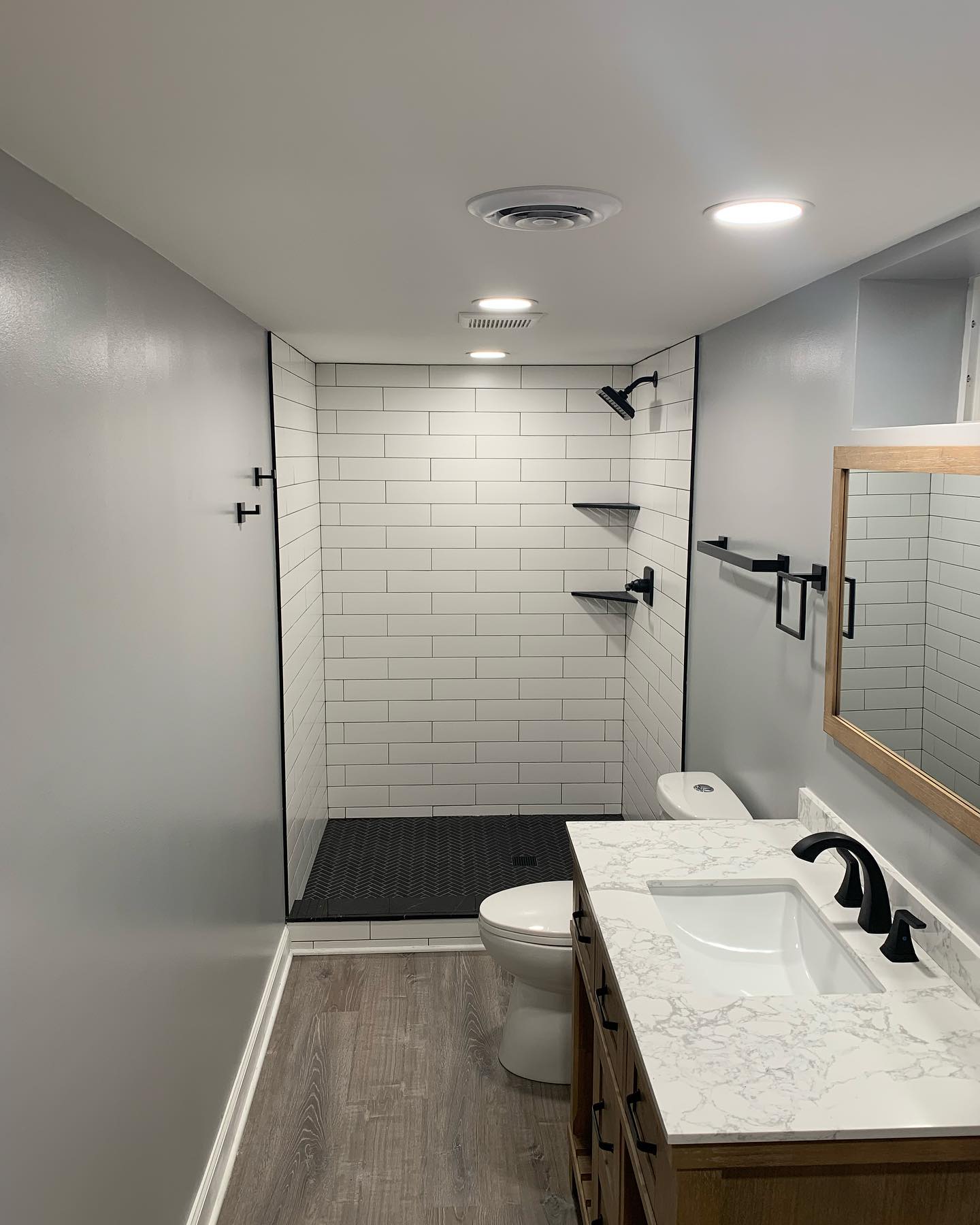 Basement bathroom renovation by ADR Construction