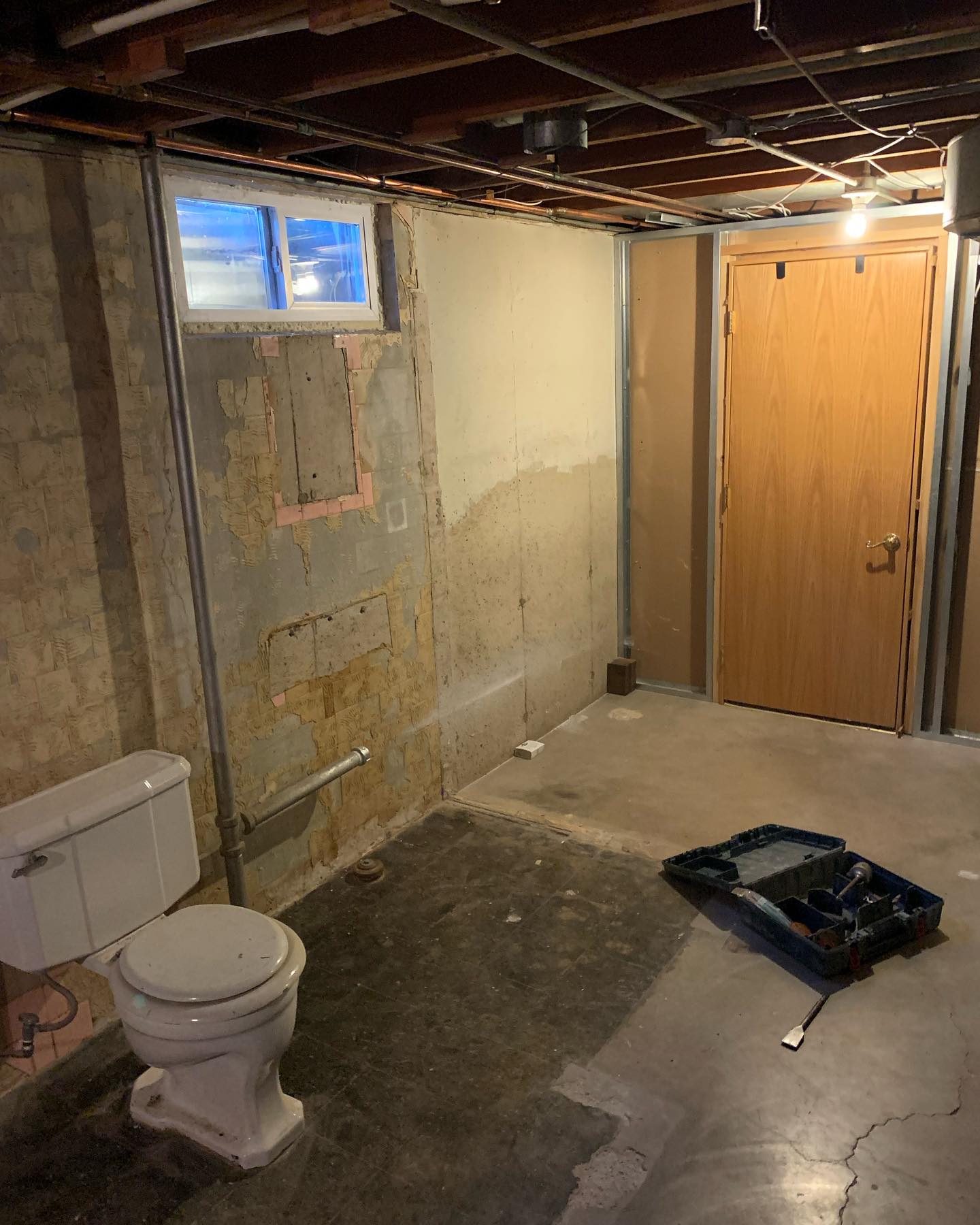 Basement Bathroom before