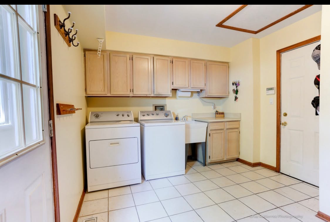 Laundry room before